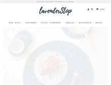 Tablet Screenshot of lavenderstop.com